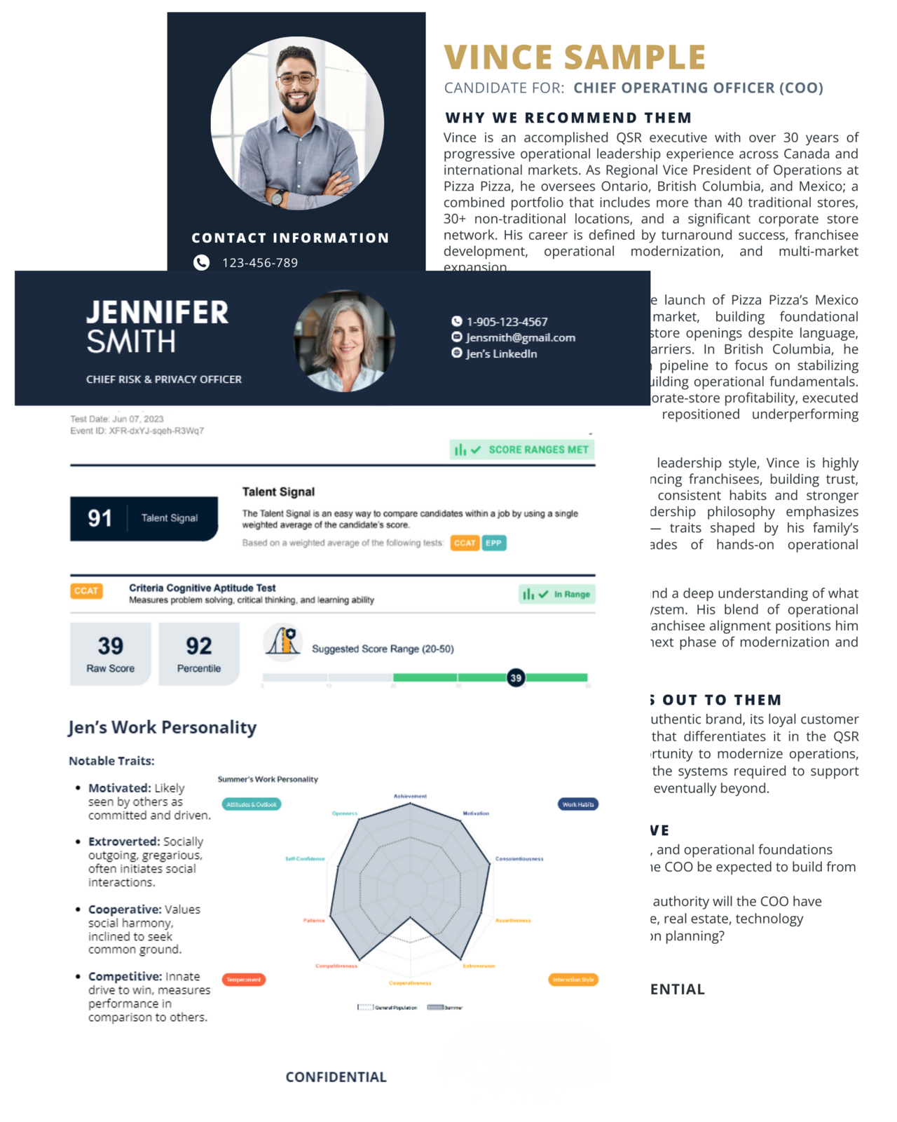 Candidate Insights & Alignment